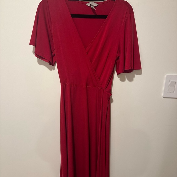 H&M V Neck Wrap Dress - Picture 3 of 5